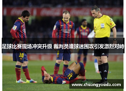 足球比赛现场冲突升级 裁判员遭球迷围攻引发激烈对峙